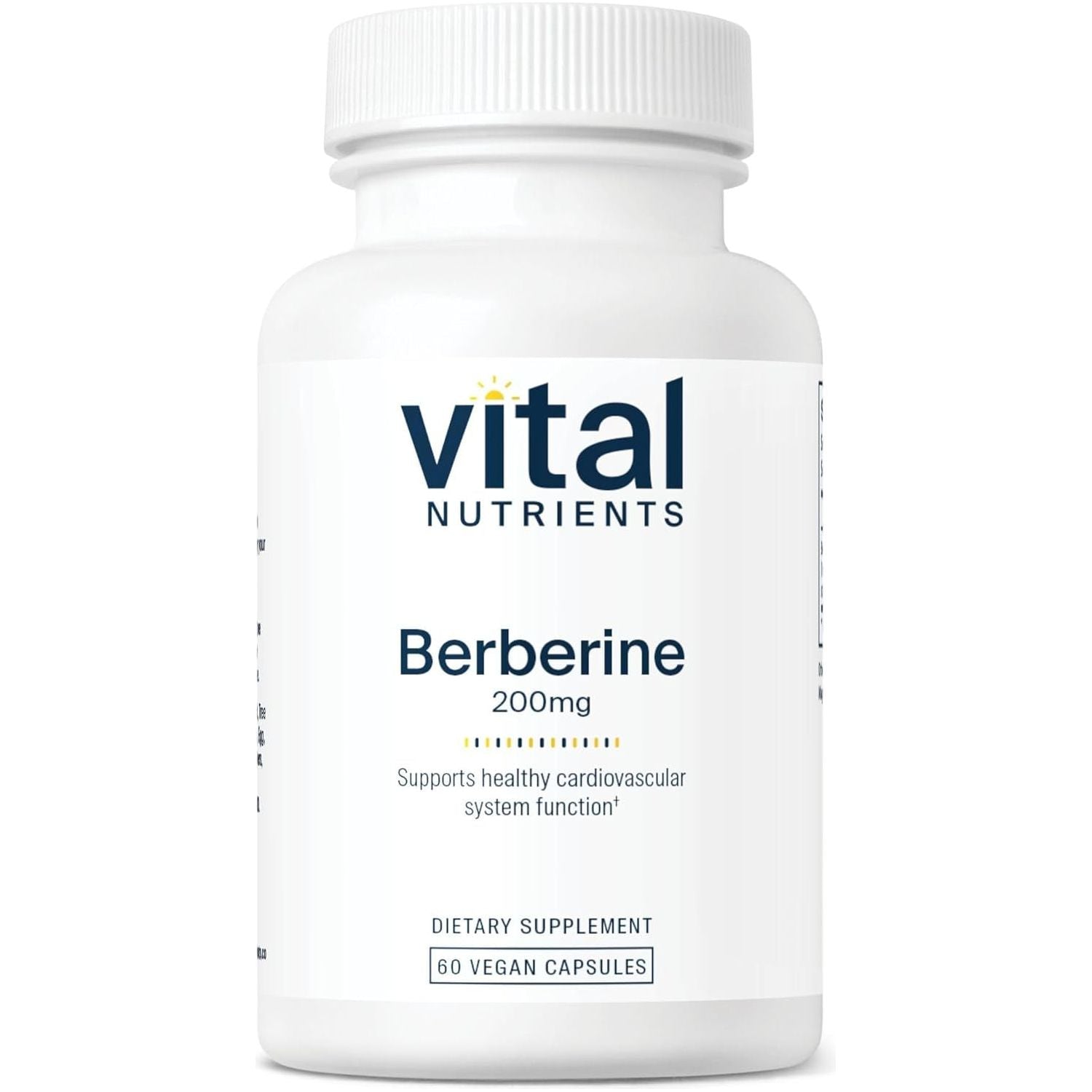 Vital Nutrients Berberine | Supports Healthy Bowel Function and Normal Triglyceride Levels 200 Mg | 60 Capsules