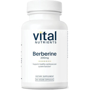 Vital Nutrients Berberine | Supports Healthy Bowel Function and Normal Triglyceride Levels 200 Mg | 60 Capsules