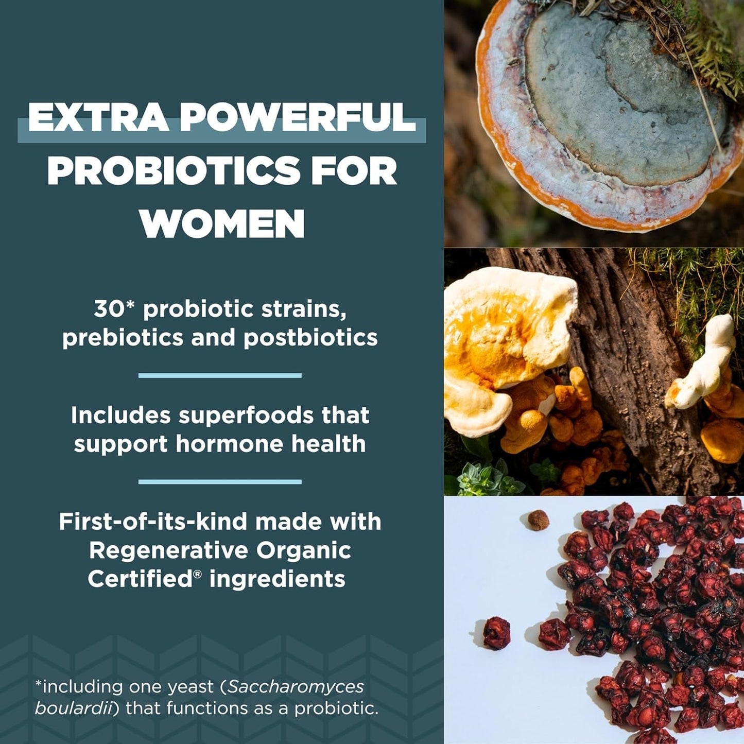 Ancient Nutrition Regenerative Organic Certified Probiotics for Women, 60 Count