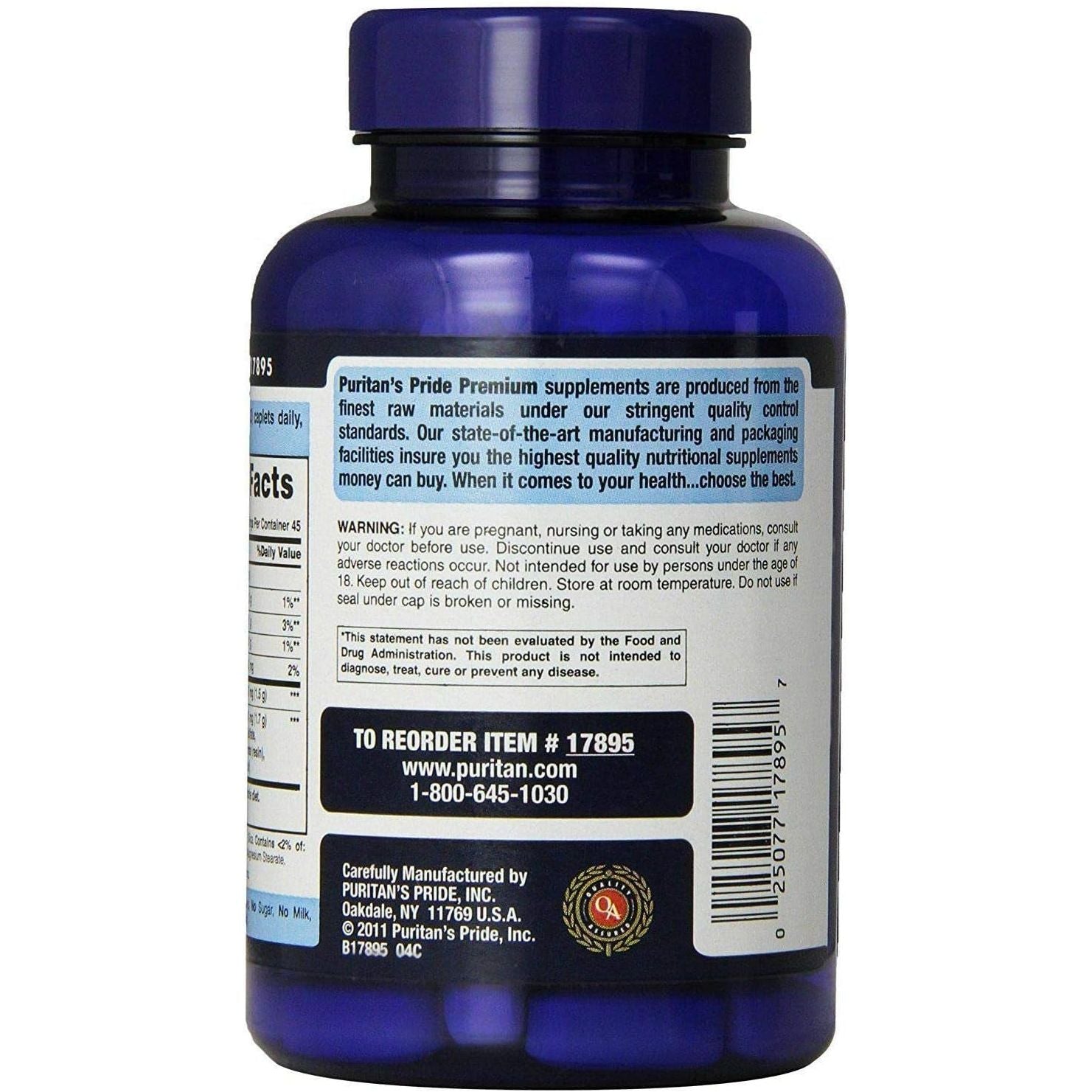 Puritan'S Pride Triple Strength Glucosamine, Chondroitin & MSM Joint Soother, 90 Coated Caplets