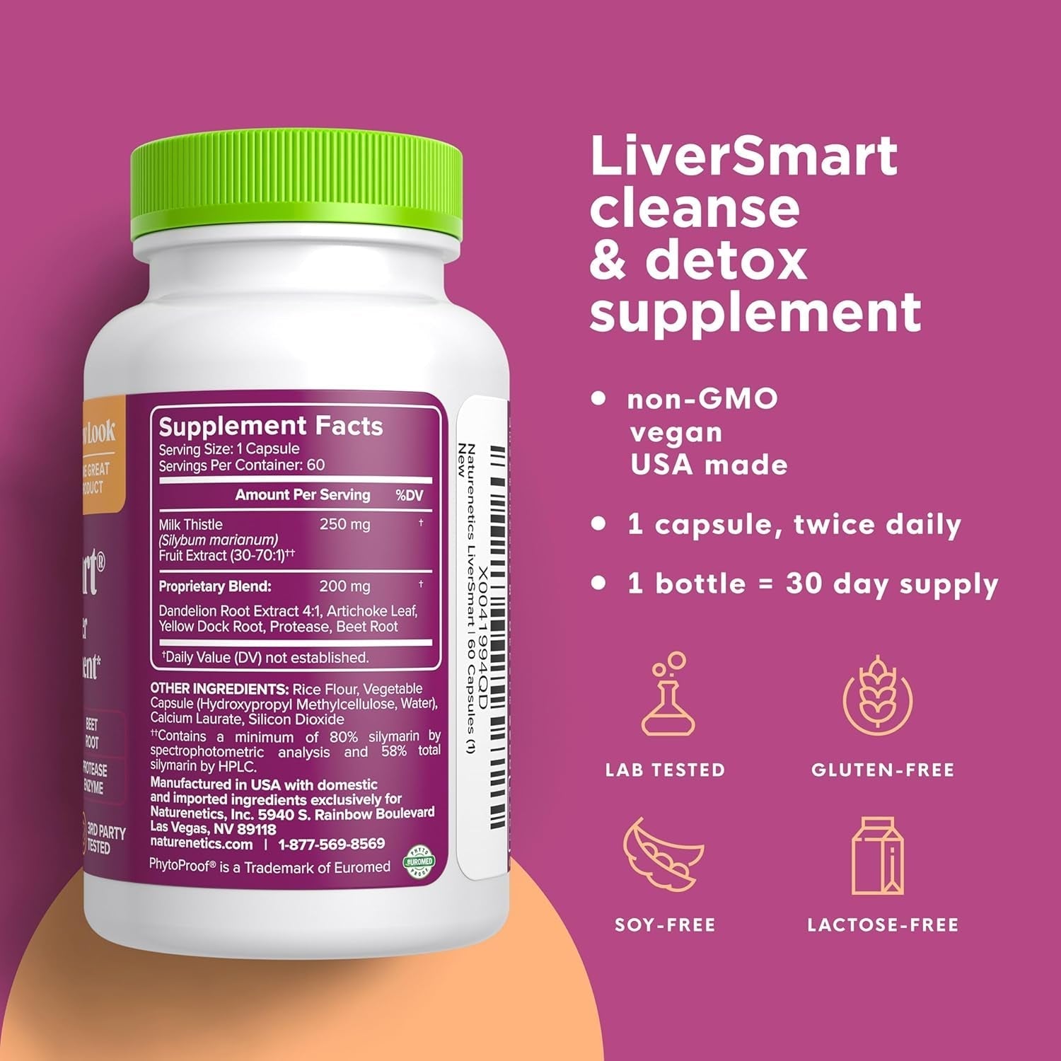 Liversmart - Liver Cleanse & Repair Formula - Supplement to Aid, Renew and Support Liver Health