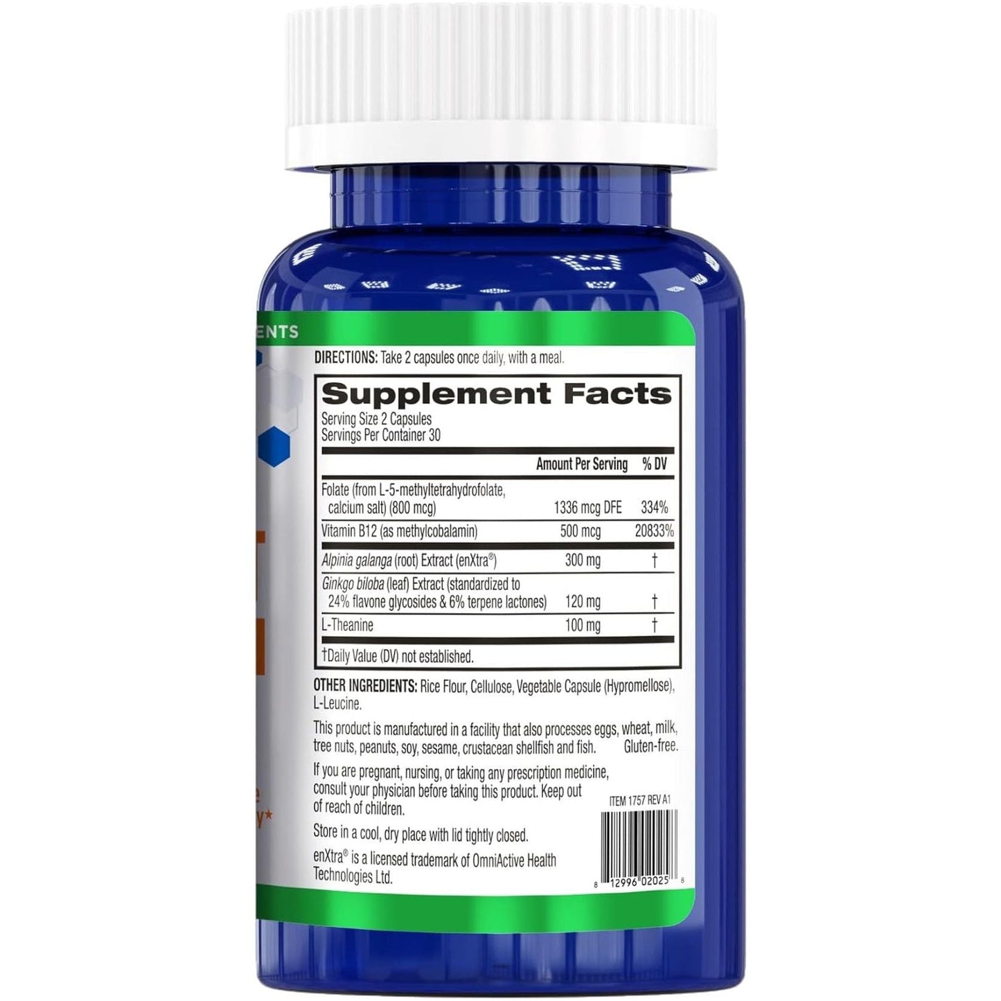 Biotrust Brain Bright – Daily Nootropic Boost for Focus, Concentration, Mental Clarity 30 Servings