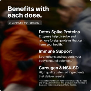 Spike Detox Supplement - Potent Foreign Protein Cleanse (60 Count)