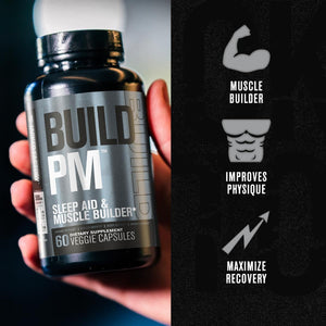 Jacked Factory Build PM Night Time Muscle Builder & Sleep Aid - 60 Natural Veggie Pills