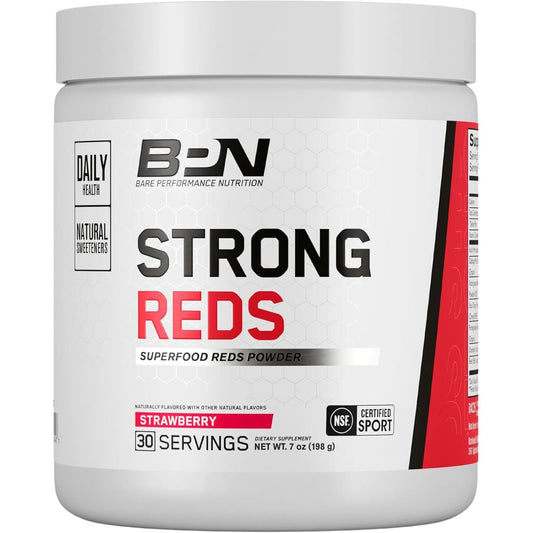 BARE PERFORMANCE NUTRITION, Digestive Enzymes, Antioxidants, Improved Natural Energy, 30 Servings, Strawberry