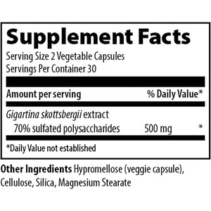 Vibrant Health, Gigartina Red Marine Algae, Plant-Based Immune Support, 60 Capsules