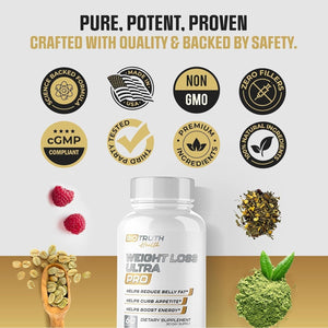 Biotruth Health Weight Loss Ultra | Appetite Suppressant Supplement, Fat Burner 60 Capsules