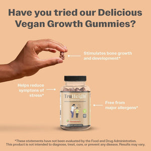 Truheight Growth Gummies (Watermelon) Natural Growth & Development Supplement for Kids & Teens - Ages 5+