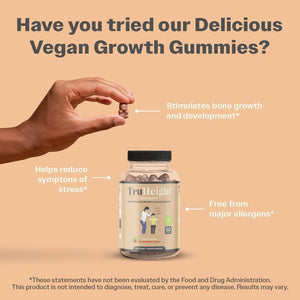 Truheight Growth Gummies (Watermelon) Natural Growth & Development Supplement for Kids & Teens - Ages 5+.