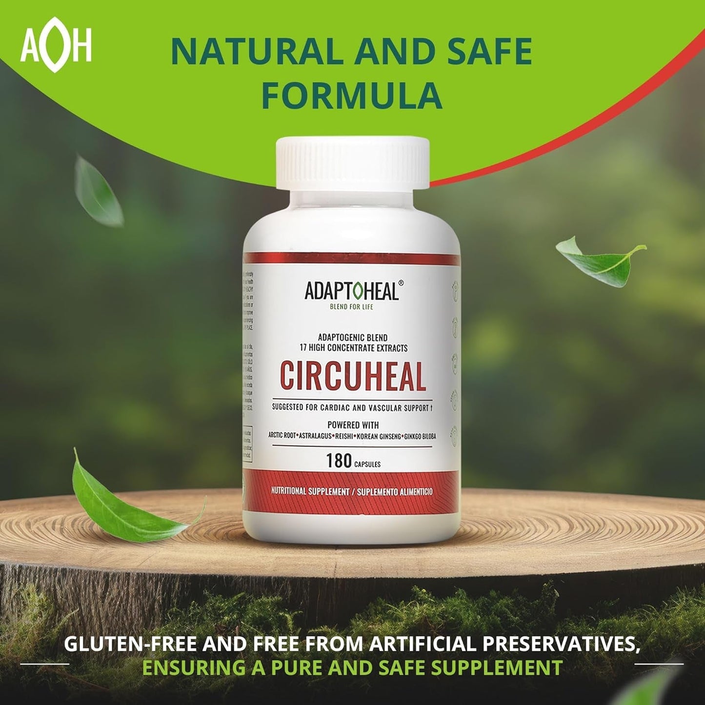 Blood Pressure Support Supplement – Supports Cardiovascular, Heart Health and Blood Circulation (180 Capsules)