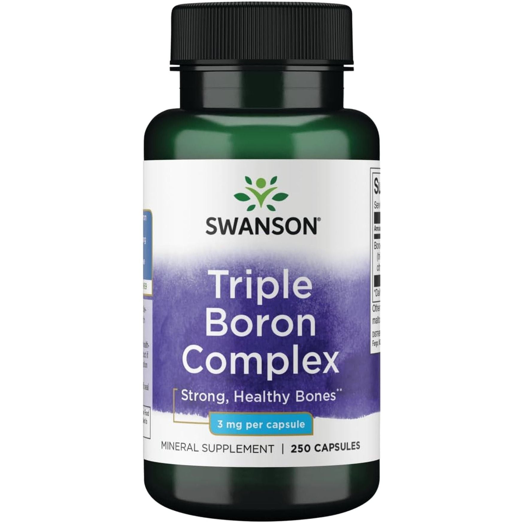 Swanson Triple Boron Complex - Natural Bone Health '&' Joint Support - (250 Capsules)