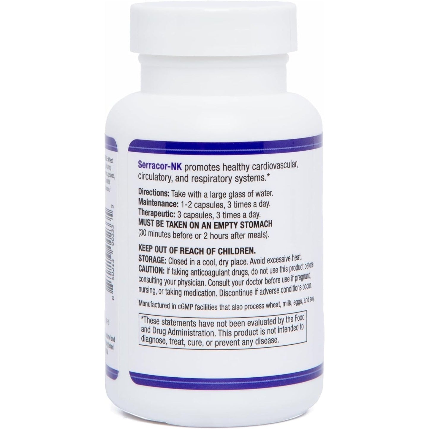 AST Enzymes Serracor-Nk –Proteolytic Systemic Enzyme Formula for Circulatory and Respiratory Support – 90 Vegetarian Capsules
