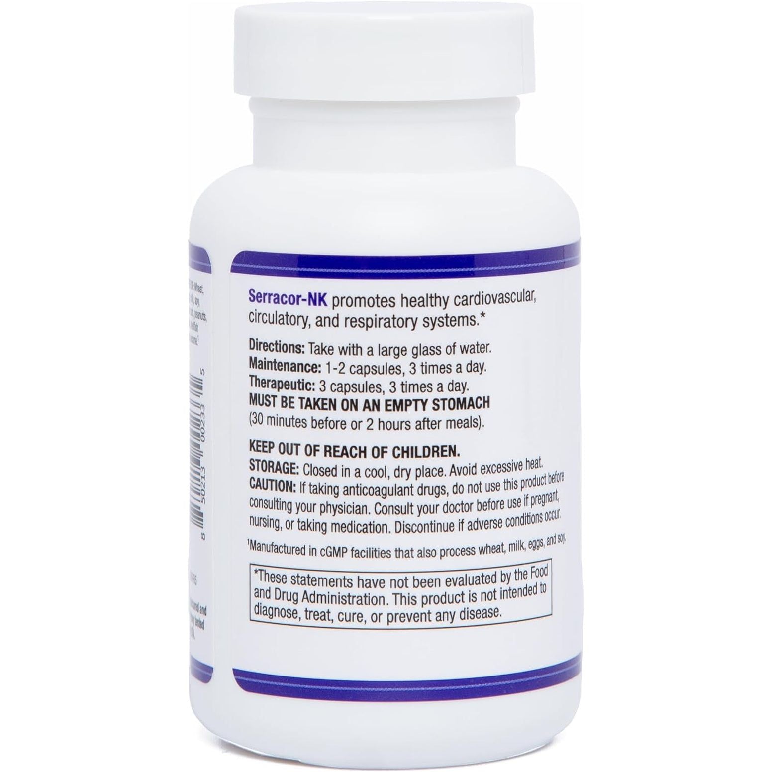 AST Enzymes Serracor-Nk –Proteolytic Systemic Enzyme Formula for Circulatory and Respiratory Support – 90 Vegetarian Capsules