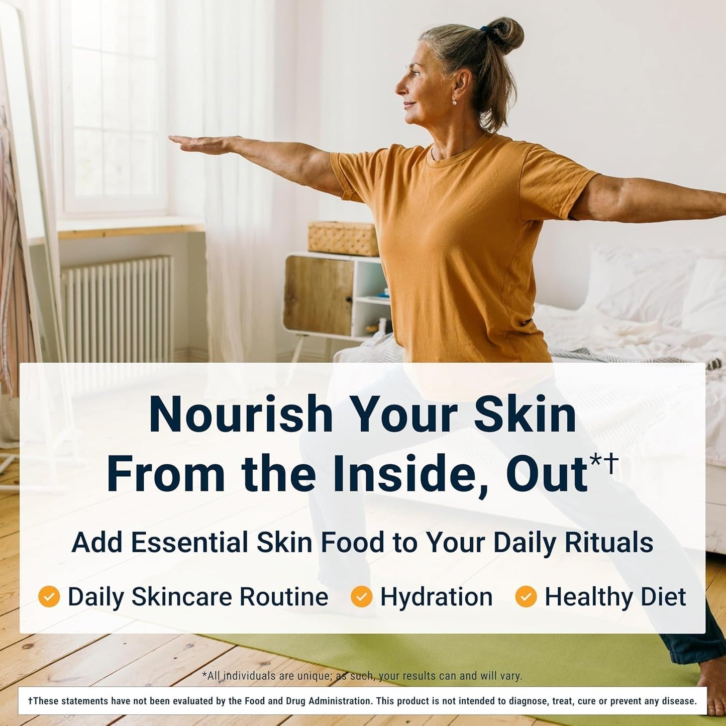 ACTIVATEDYOU Essential Skin Food, Advanced Skincare Collagen Elastin Support Supplement (30 Capsules)