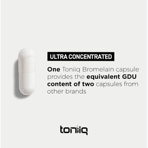 Ultra High Strength Bromelain 500Mg - 3600 Gdu/Gram - Highly Concentrated and Bioavailable - 120 Servings