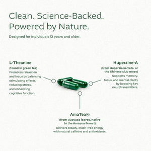 Think FOCO Capsules (13+) Focus Supplement for Teens & Adults - Natural Focus in 30 Minutes