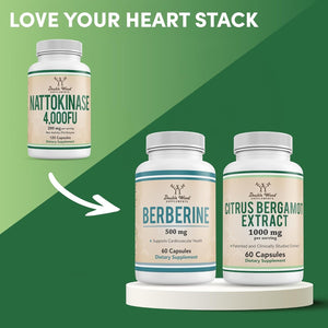 Nattokinase Supplement 4,000 FU Servings, Systemic Enzymes for Cardiovascular and Circulatory Support by Double Wood 120 Capsules