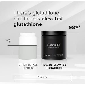 Toniiq Ultra High Strength Glutathione Capsules - 1000Mg Concentrated Formula - 120 Capsules