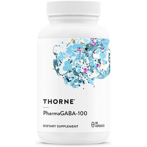 THORNE Pharmagaba-100 - GABA Supplement - Support a Calm State of Mind and Restful Sleep - 60 Capsules - 100 Mg