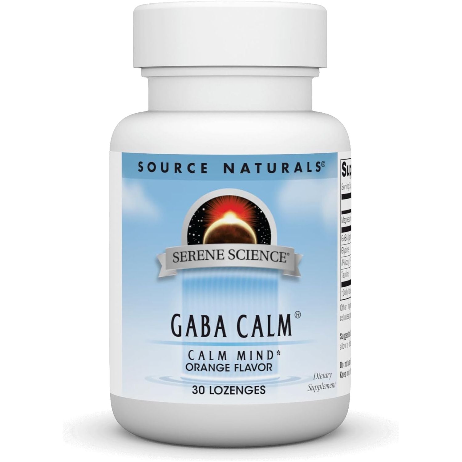 Source Naturals Serene Science GABA, 125 Mg, Orange Flavored* - 30 Tablets