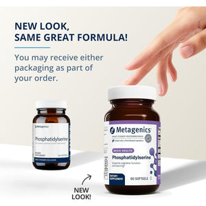 Metagenics Phosphatidylserine - Brain Support Supplement for Focus & Learning 60 Softgels