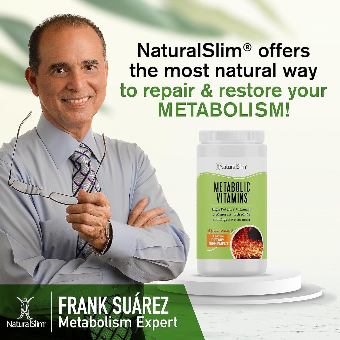 Naturalslim Metabolic Vitamins - Combination of High Potency Multivitamins, Minerals - Energy & Metabolism Support