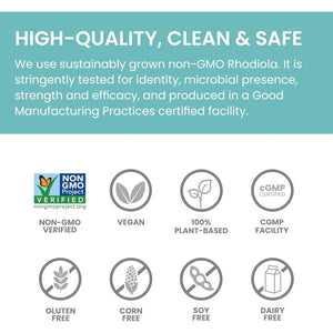 Himalaya Rhodiola Rosea for Energy and Stress and Exercise Endurance, 250 Mg, 60 Capsules