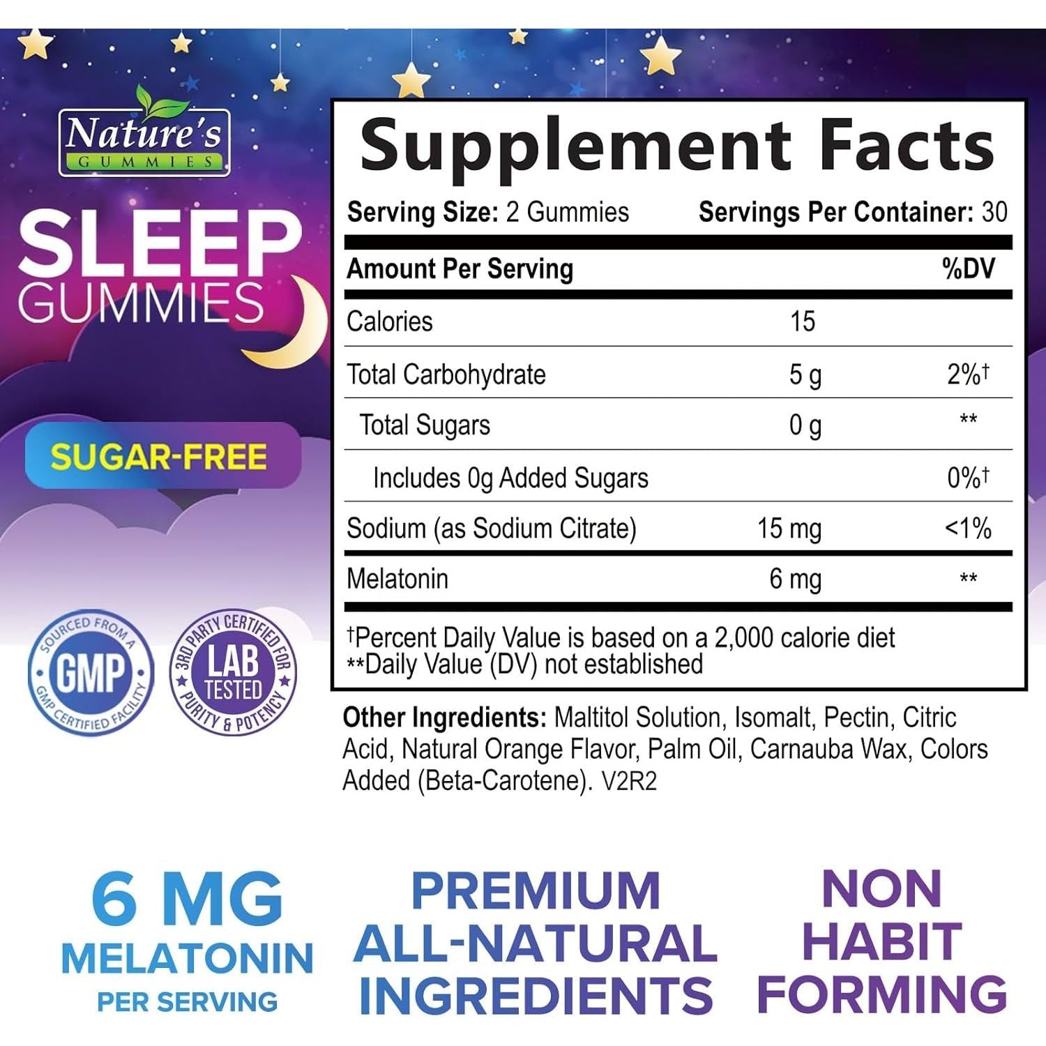 Sleep Gummies for Adults 6Mg - Natural Sleeping Gummy for Adults, Kids (60 Count)