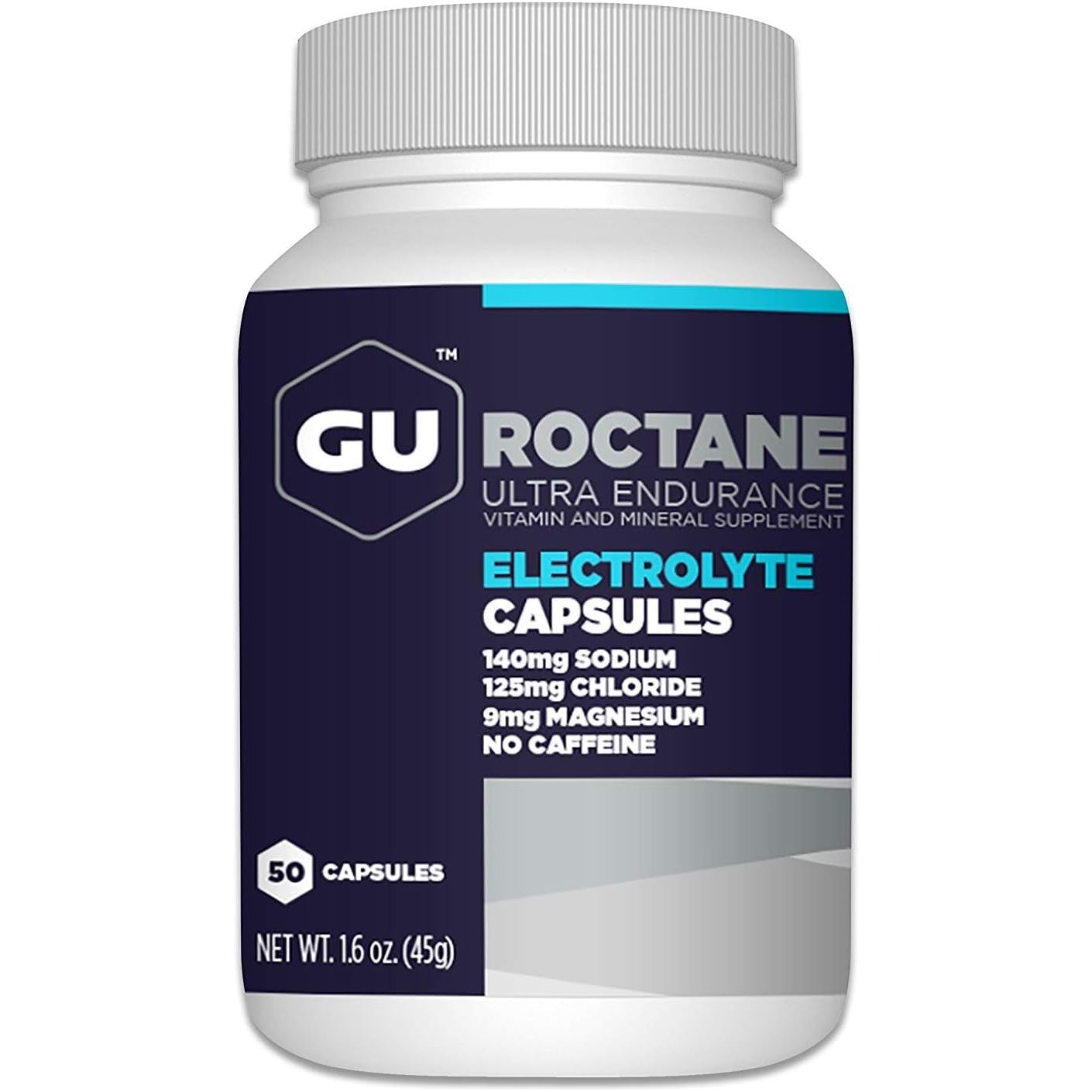 GU Energy Roctane Ultra Endurance Electrolyte Capsules, 50-Count