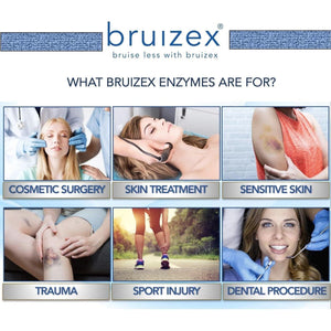 Bruizex Proteolytic Enzymes| Trypsin & Chymotrypsin Recovery Supplement for Tissue Trauma, Bruising, Swelling 60 Caps.