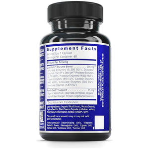Quantum Nutrition Labs Quantum Digest - Digestion Support for Gut Health, Fully Active Vegan Enzyme Pills - 60 Vegetarian Capsules