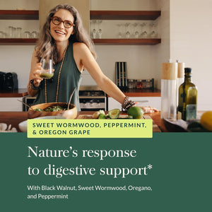 Gaia Herbs Microbiome Cleanse with Black Walnut, Sweet Wormwood, Oregano & Peppermint (30-Day Supply)