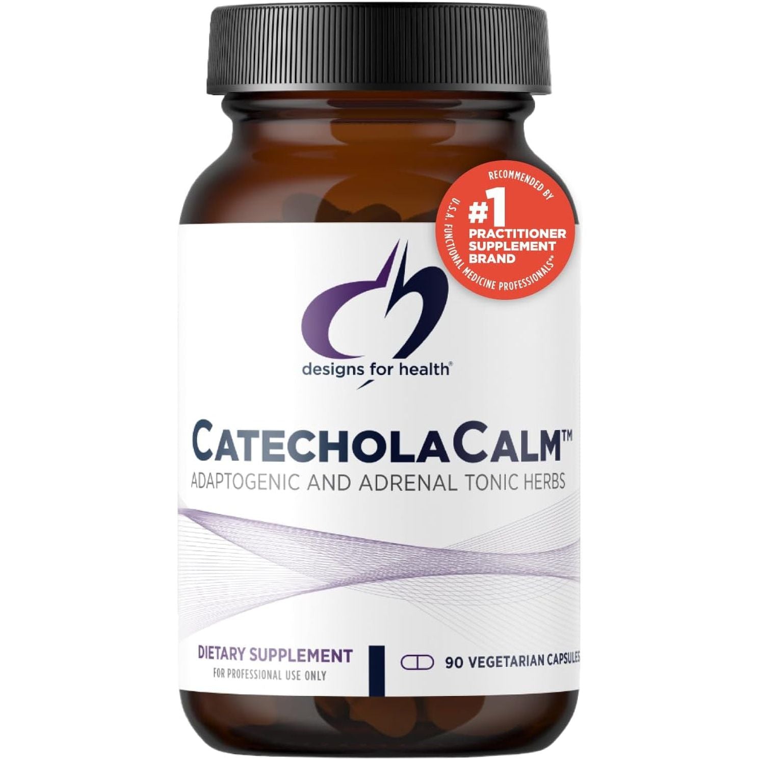 Designs for Health Catecholacalm - Adaptogenic Herbs + Vitamins for Mood, Calm Support (90 Capsules)