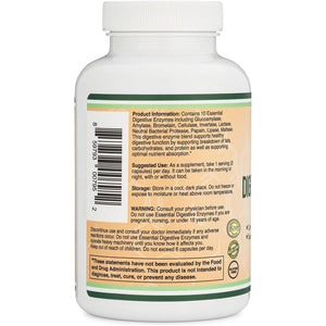 Digestive Enzymes - 800Mg Blend of All 10 Most Essential Digestive and Pancreatic Enzymes by Double Wood
