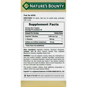 Nature'S Bounty Active Mind, Supports Focus by Assisting with Attention, Cognizin 1000Mg, 60 Coated Caplets