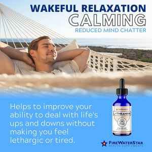 FWS L Theanine Liquid Drops, 200Mg - Helps to Promote Calmness, Relaxation, Improved Mood, Restful Sleep, for Adults and Kids