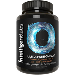 Intelligent Labs Triglyceride Omega 3 | 2250Mg Serving - 120 Softgels