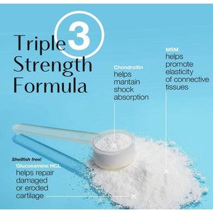 Neoflex Bone & Joint Health Powder Supplement, MSM, Glucosamine, & Chondroitin Triple Strength Formula, 30 Scoops, Canister