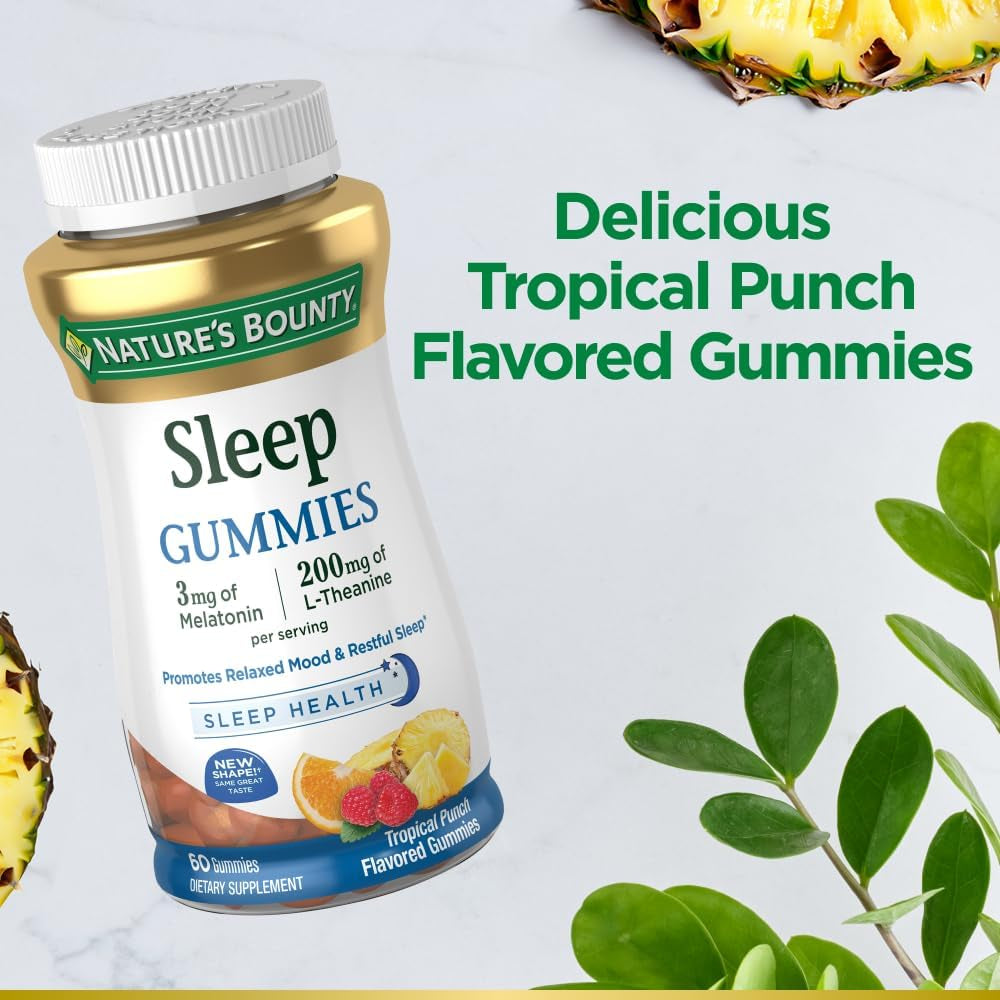 Nature'S Bounty Sleep Gummies, 3Mg Melatonin 60 Count