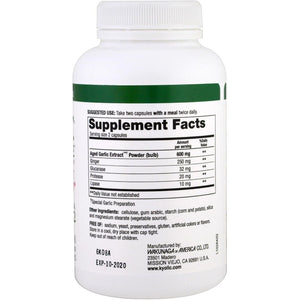 Kyolic #102 Garlic W/Enzyme Veg 200 Cap