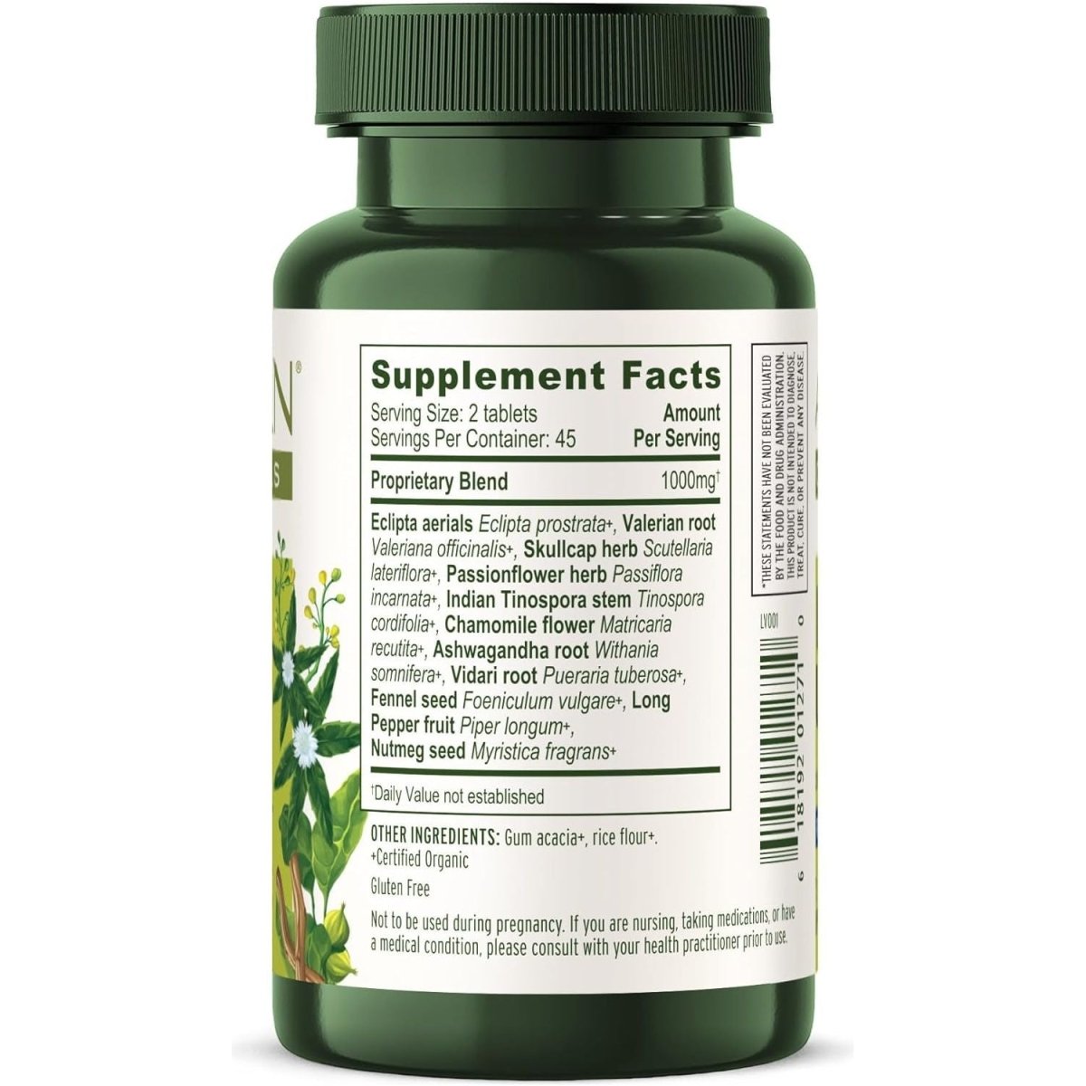 Banyan Botanicals I Sleep Soundly – Organic Herbal Sleep Supplement 90 Tablets - Suppviv