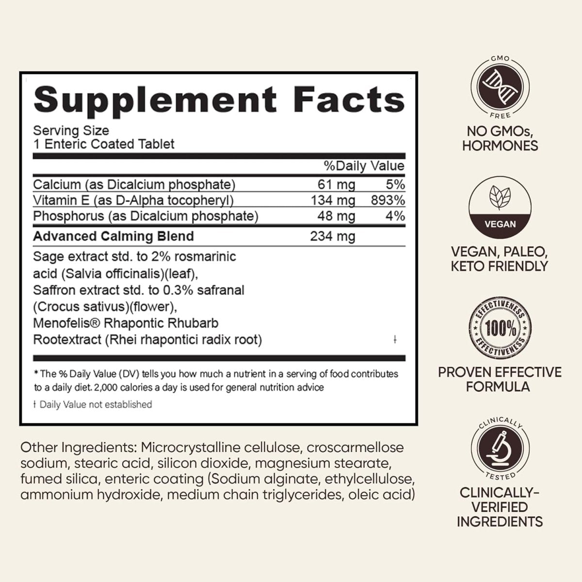 BB Company Calmagain Menopause Support & Hormone Balance (30 Ct) - Suppviv