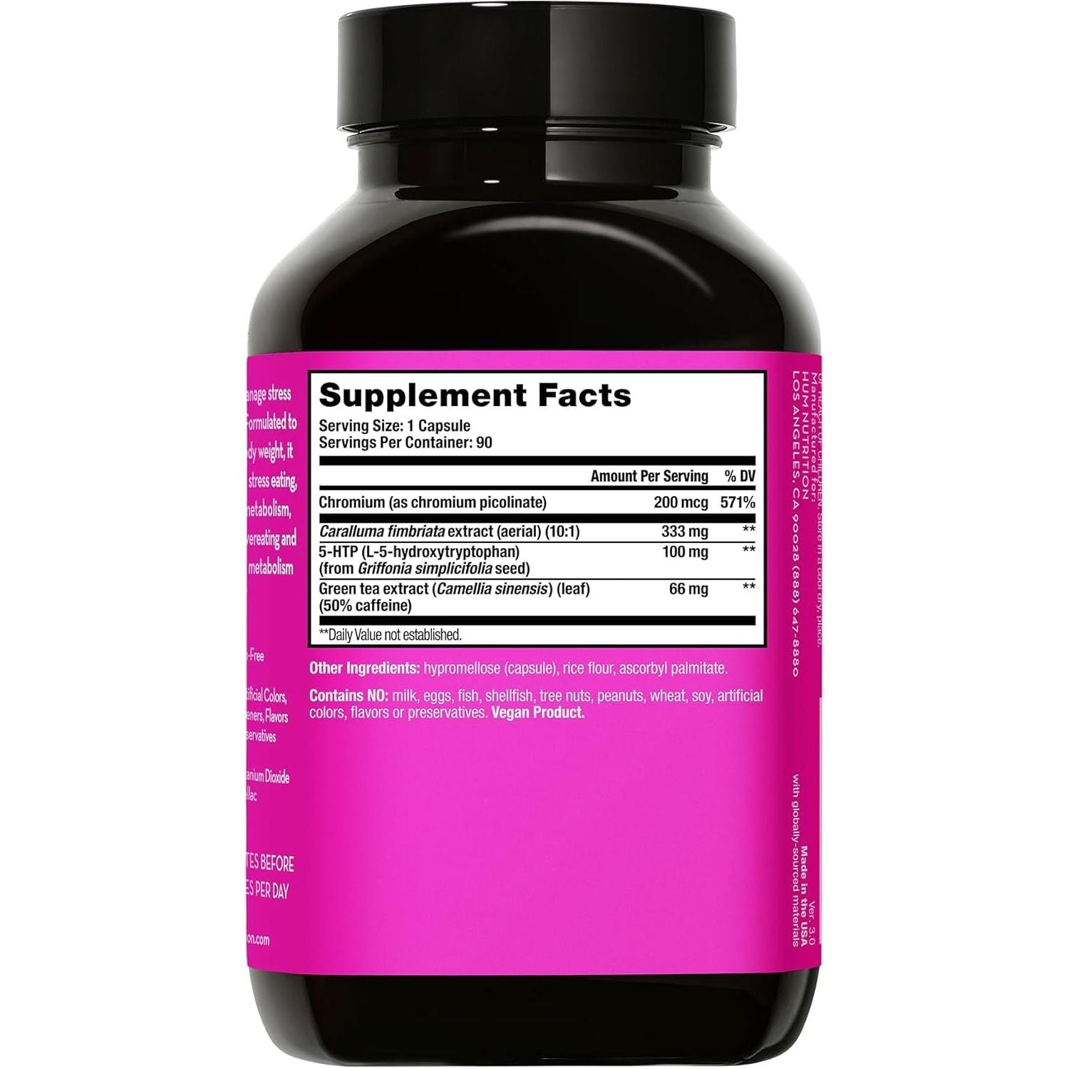 HUM Skinny Bird - Appetite Suppressor for Women with Caralluma, Chromium, 5 HTP + Green Tea Extract (90 Capsules)