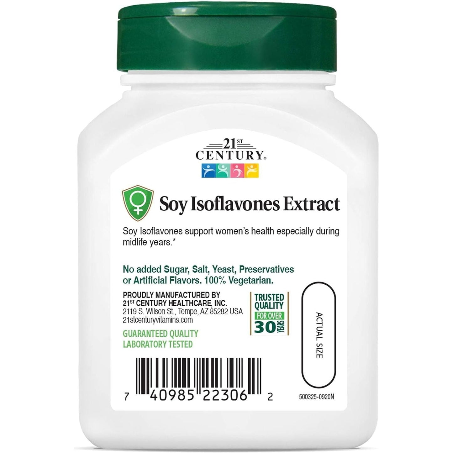 21St Century Soy Isoflavones Veg Capsules, 60Count