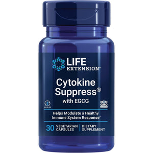 Life Extension Cytokine Suppress with EGCG - Inflammation Management Supplement for Immune System Response - 30 Vegetarian Capsules