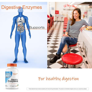 Doctor'S Best Digestive Enzymes, Support Healthy Digestion, Optimal Intestinal Health, Non-Gmo, Vegetarian 90 Capsules