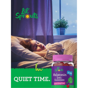 Carlyle Kids Melatonin Gummies | 1 Mg 100 Count | Fruit Flavor Gummy
