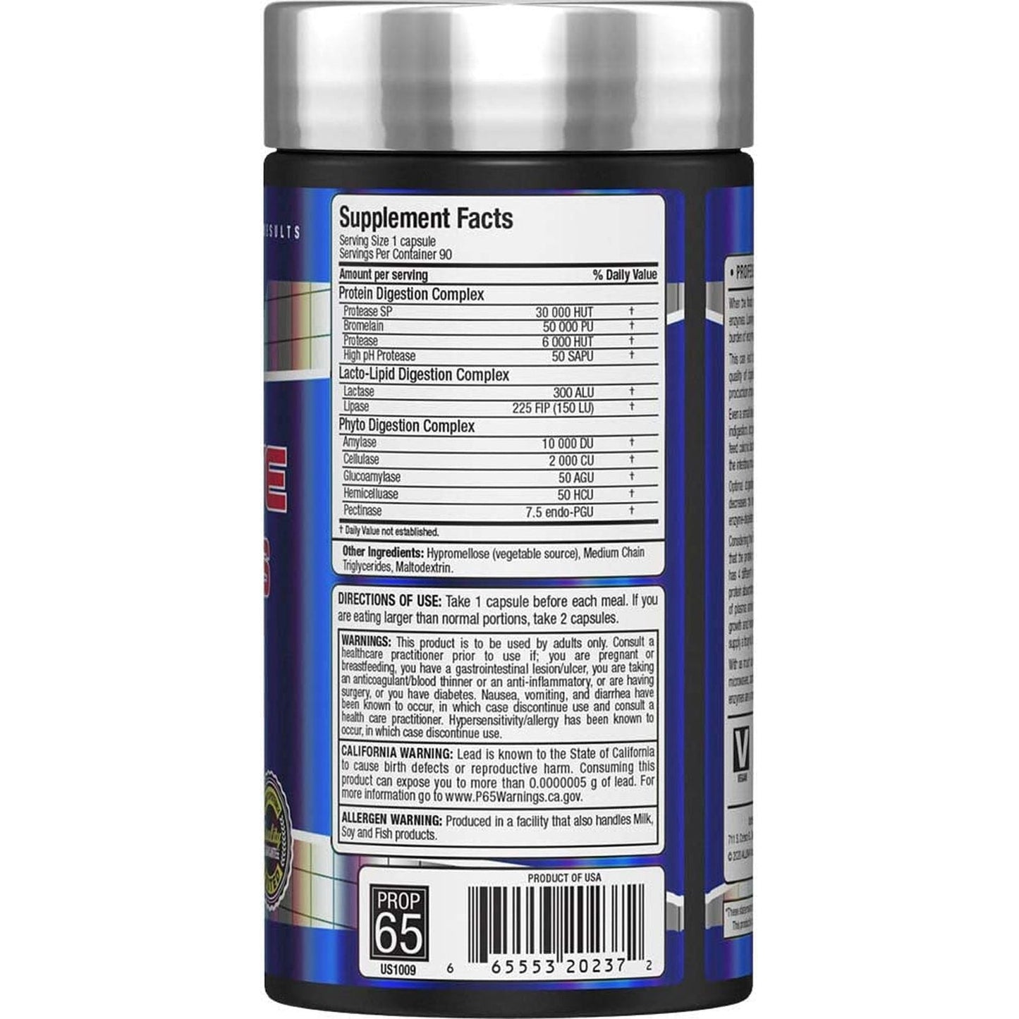 ALLMAX Nutrition Digestive Enzymes, 90 Capsule