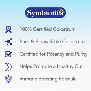 Symbiotics Colostrum 240Ct Vegetable Capsules - Immunity Support