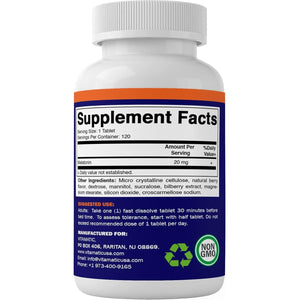 Vitamatic Melatonin 20Mg - Natural Berry Flavor 120 Tablets